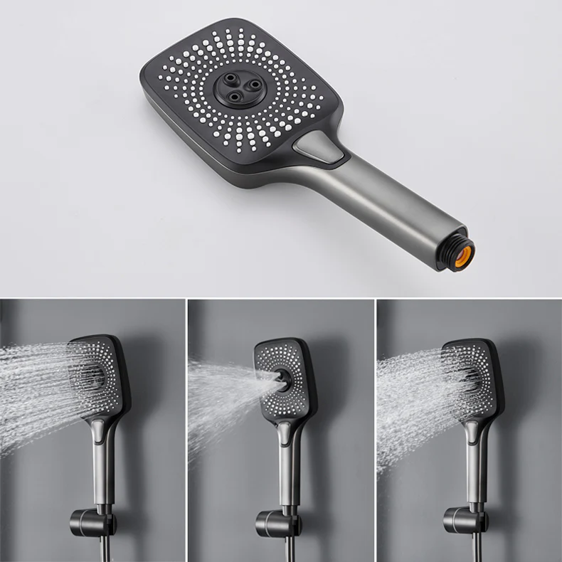 Colonne de douche et bain gris brossé - Image 10