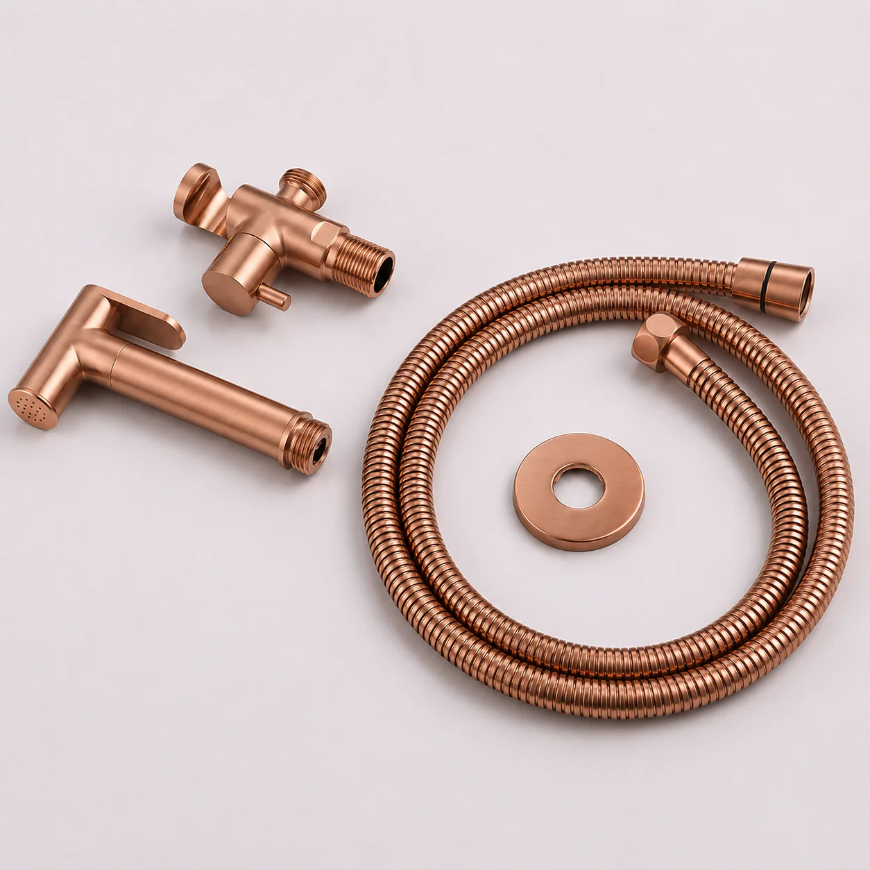 Douchette hygiénique or rose brossé - Image 4