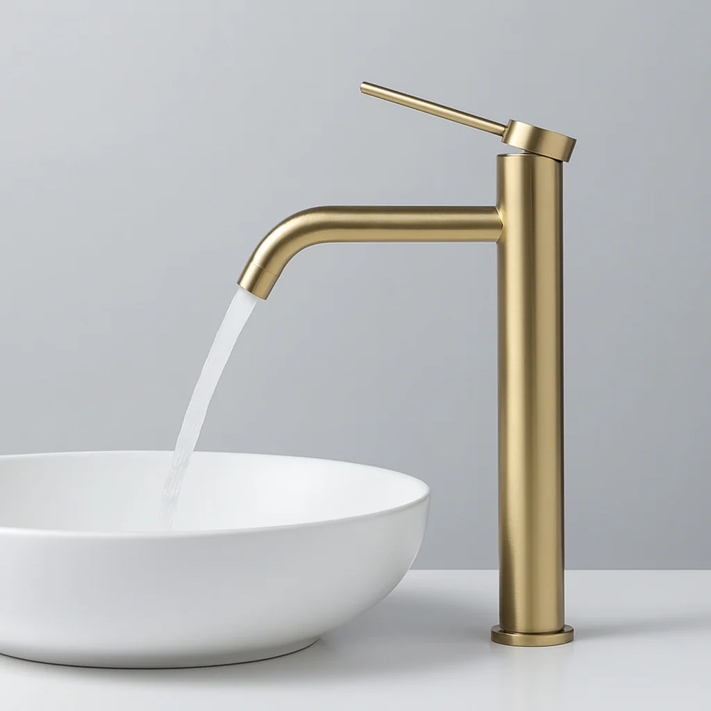 Mitigeur de salle de bain or brossé - Image 2
