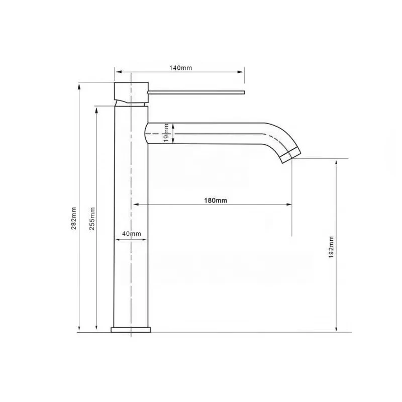 Mitigeur de salle de bain or brossé - Image 4